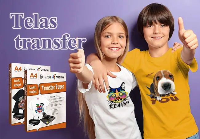 Papel transfer láser y papel transfer inkjet para camiseta
